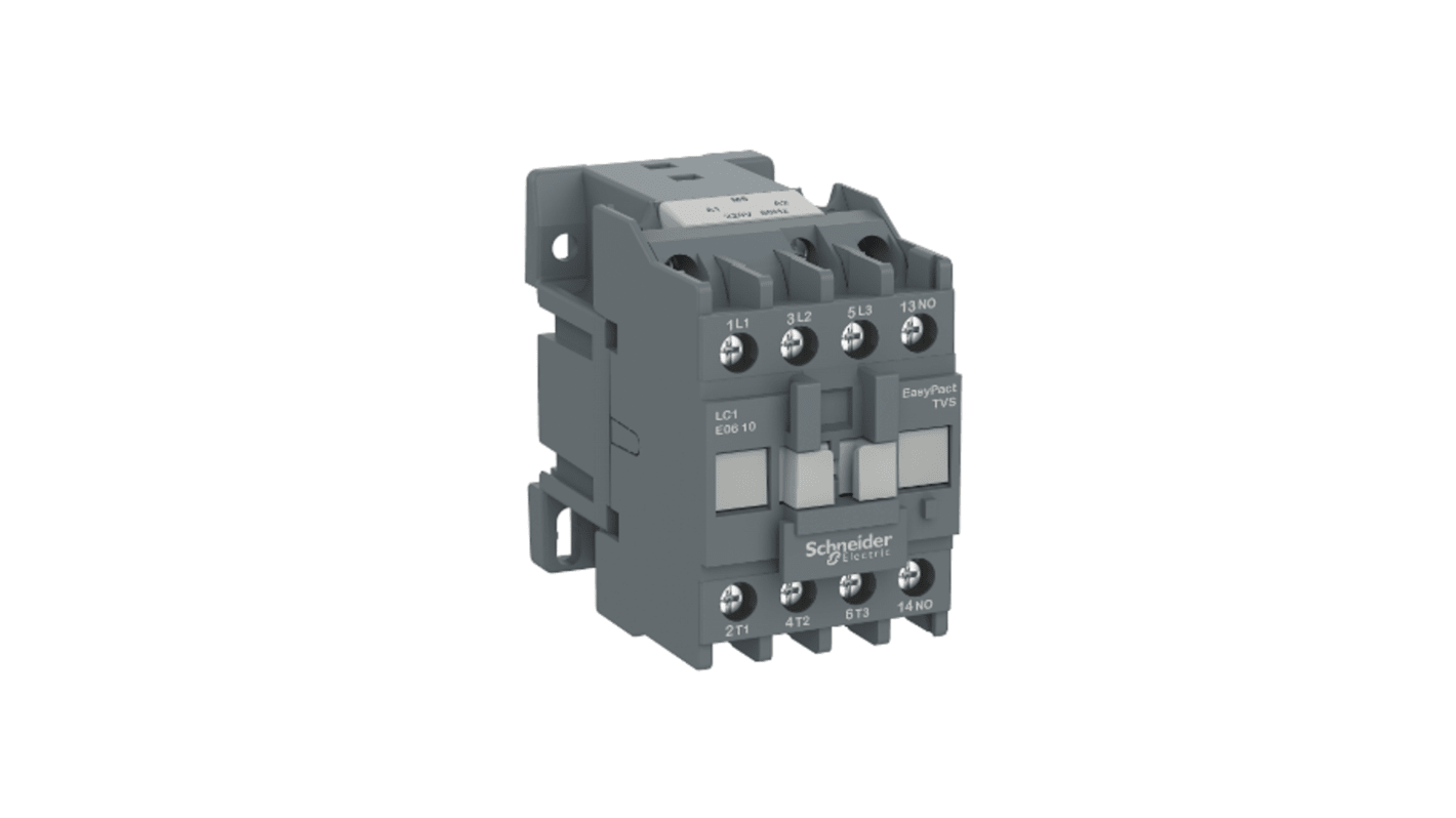 Schneider Electric EasyPact LC1E Leistungsschütz / 220 V Spule, 3 -polig 3 Schließer, 400 V / 12 A, Motorsteuerung