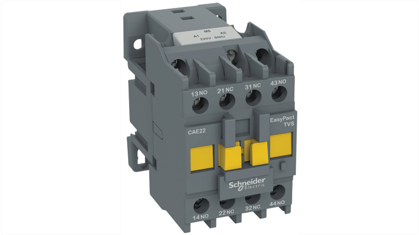 Schneider Electric EasyPact CAE Steuerrelais, 2 Öffner, 2 Schließer 2 NO (Schließer) + 2 NC (Öffner), 690 V AC, 45mm x