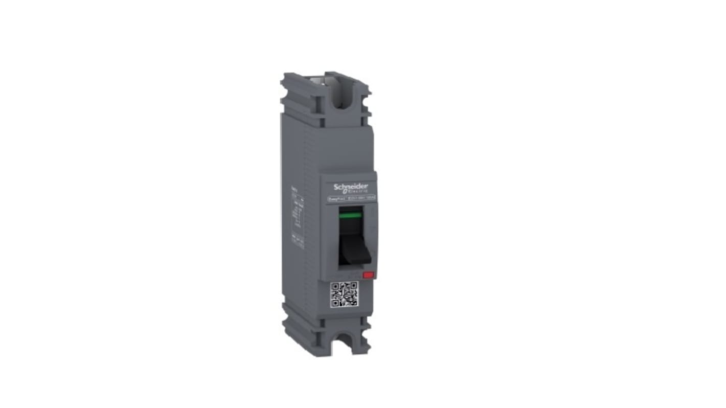 Schneider Electric EasyPact EZC100H, Leistungsschalter MCCB 1-polig, 100A / Abschaltvermögen 5 kA 415V 125V, Fest, L.