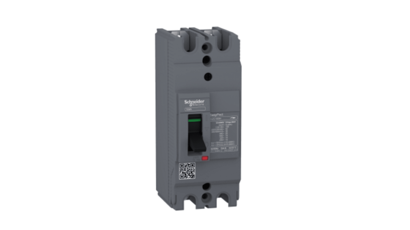 Schneider Electric EasyPact EZC100H, Leistungsschalter MCCB 2-polig, 16A / Abschaltvermögen 10 kA 550V 250V, Fest, L.