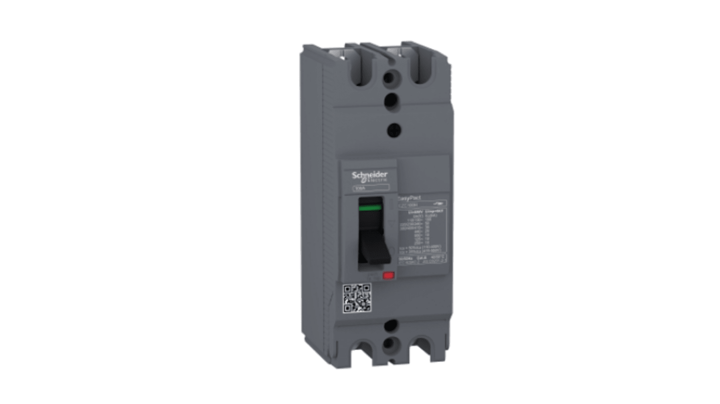 Schneider Electric EasyPact EZC100H, Leistungsschalter MCCB 2-polig, 20A / Abschaltvermögen 10 kA 550V 250V, Fest, L.