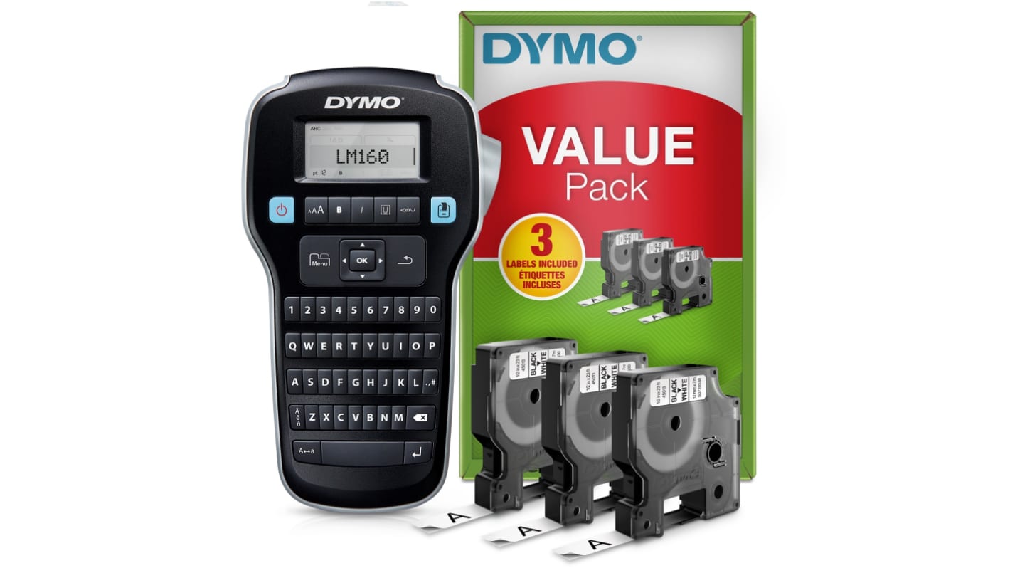 Etichettatrice Portatile Dymo LabelManager 160, largh. 12mm max