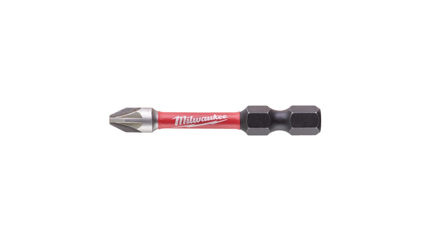 Milwaukee Hexagon Screwdriver Bit Set, 50 mm Tip, Hex Drive, 50 mm Overall