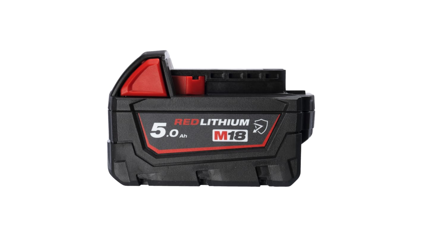 Milwaukee M18-B5 Chemical Resistant 5Ah 18V Power Tool Battery, For Use With Power Tools