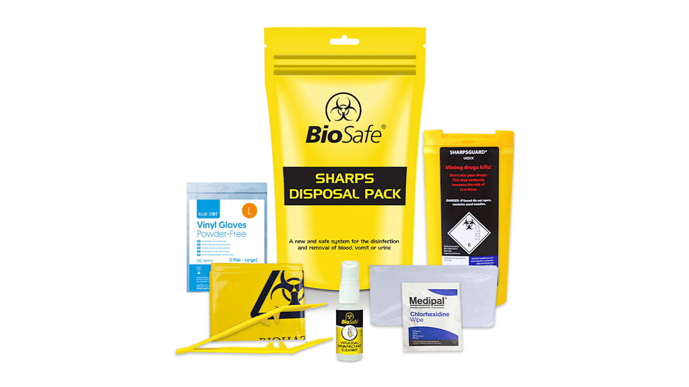 51061 Sharps Disposal Kit 260 mm 164mm 45mm RS