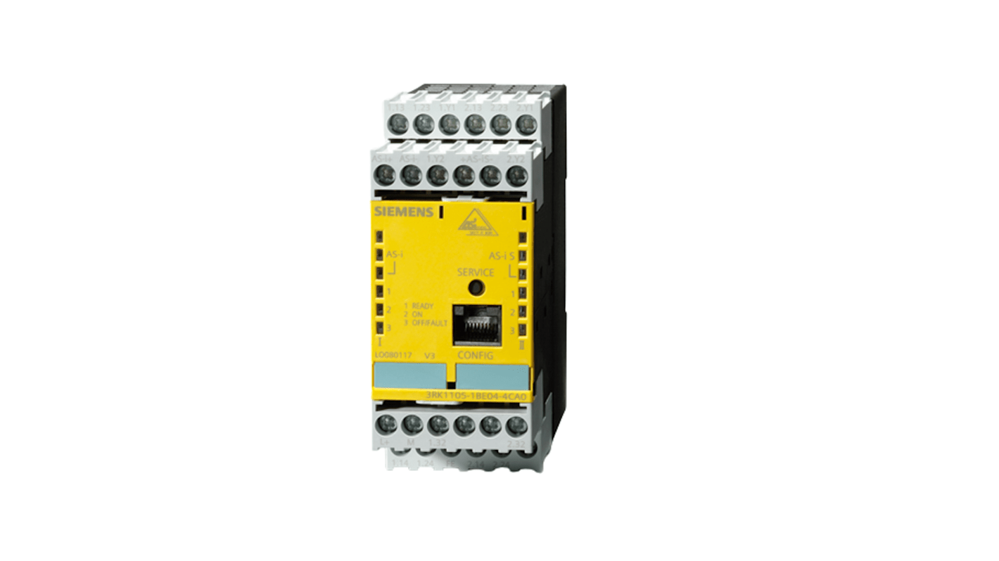 Siemens 3RK1105 Series Monitoring Module for Use with ASIsafe Extended Safety Monitor, Analog, Relay