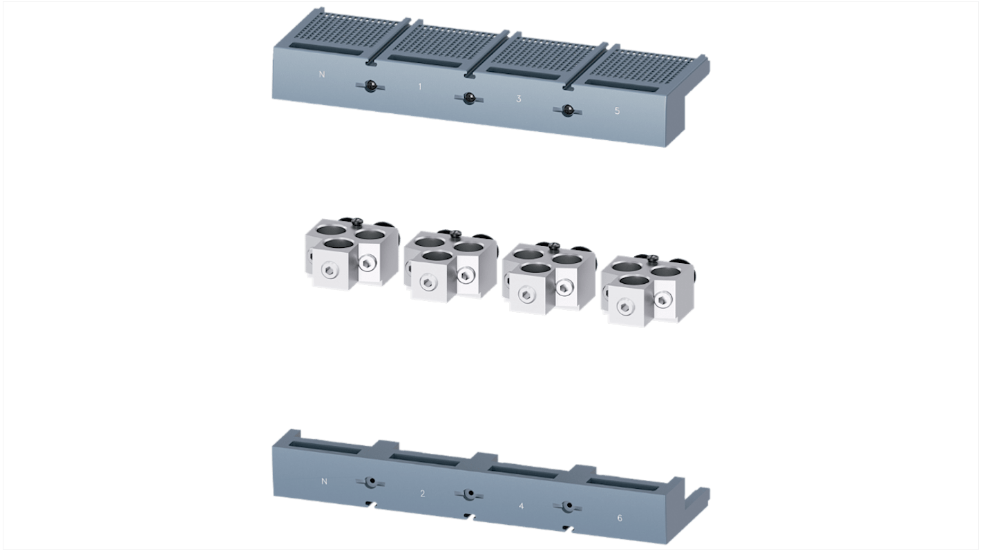 Conector de cable Siemens 3VA9504-0JG32 SENTRON para uso con 3VA15/25 1000