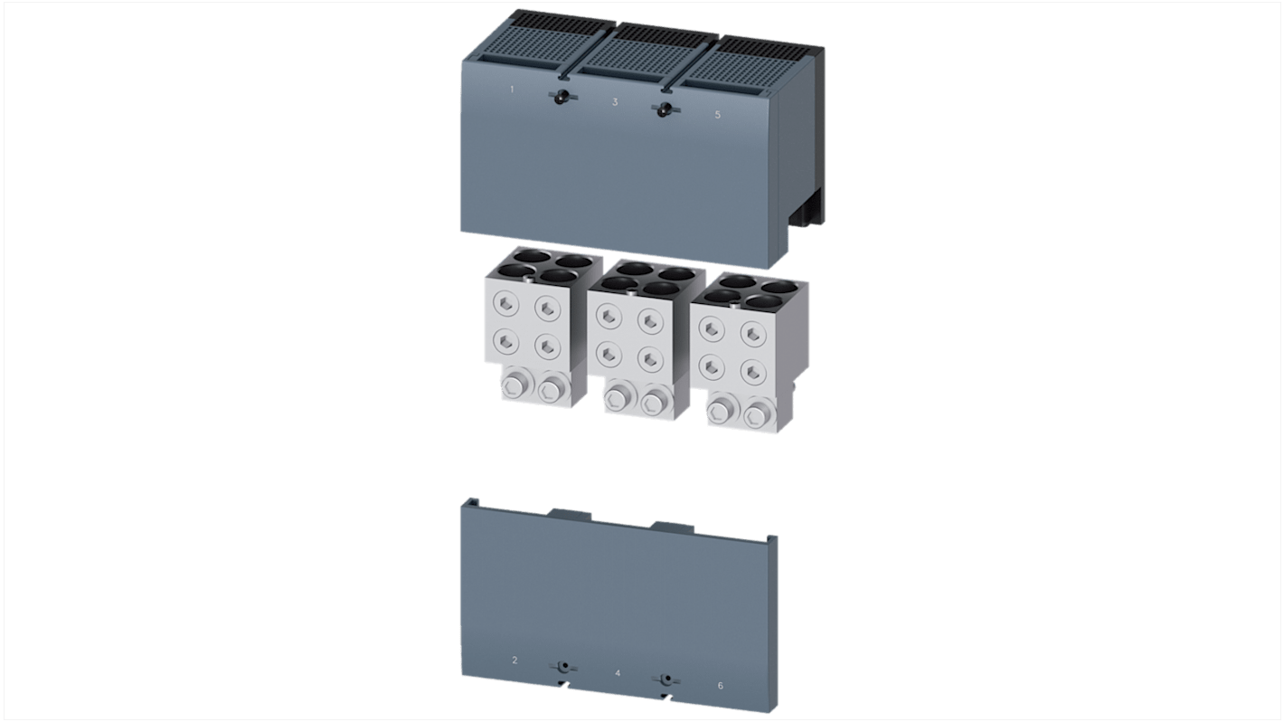 Conector de cable Siemens 3VA9603-0JC44 SENTRON para uso con 3VA15/25 1000