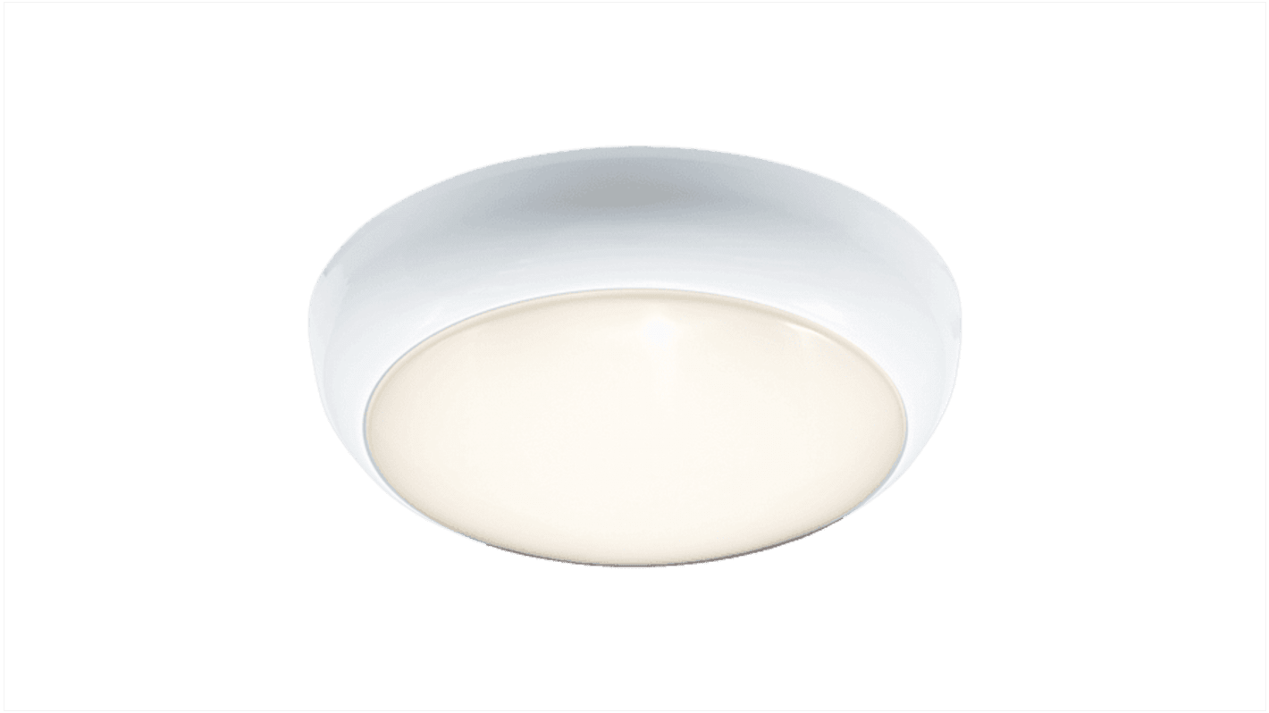 4lite UK Round LED Lighting Bulkhead, 12 W, 240 V, Lamp Supplied, IP65, ADILED