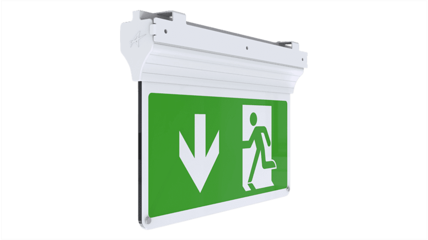 AE3LED/3M/W/ST 4lite UK LED Emergency Lighting, Recessed, 3 W