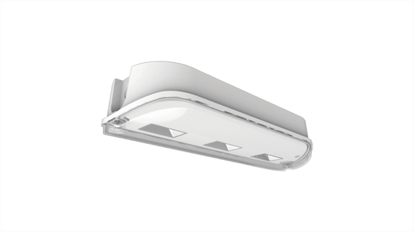 Plafón Rectangular, con LED, 240 V, 8 W, IP65