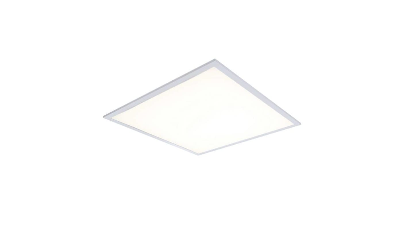 4lite UK 28 W Square LED Panel Light, Cool White, L 600 W 600