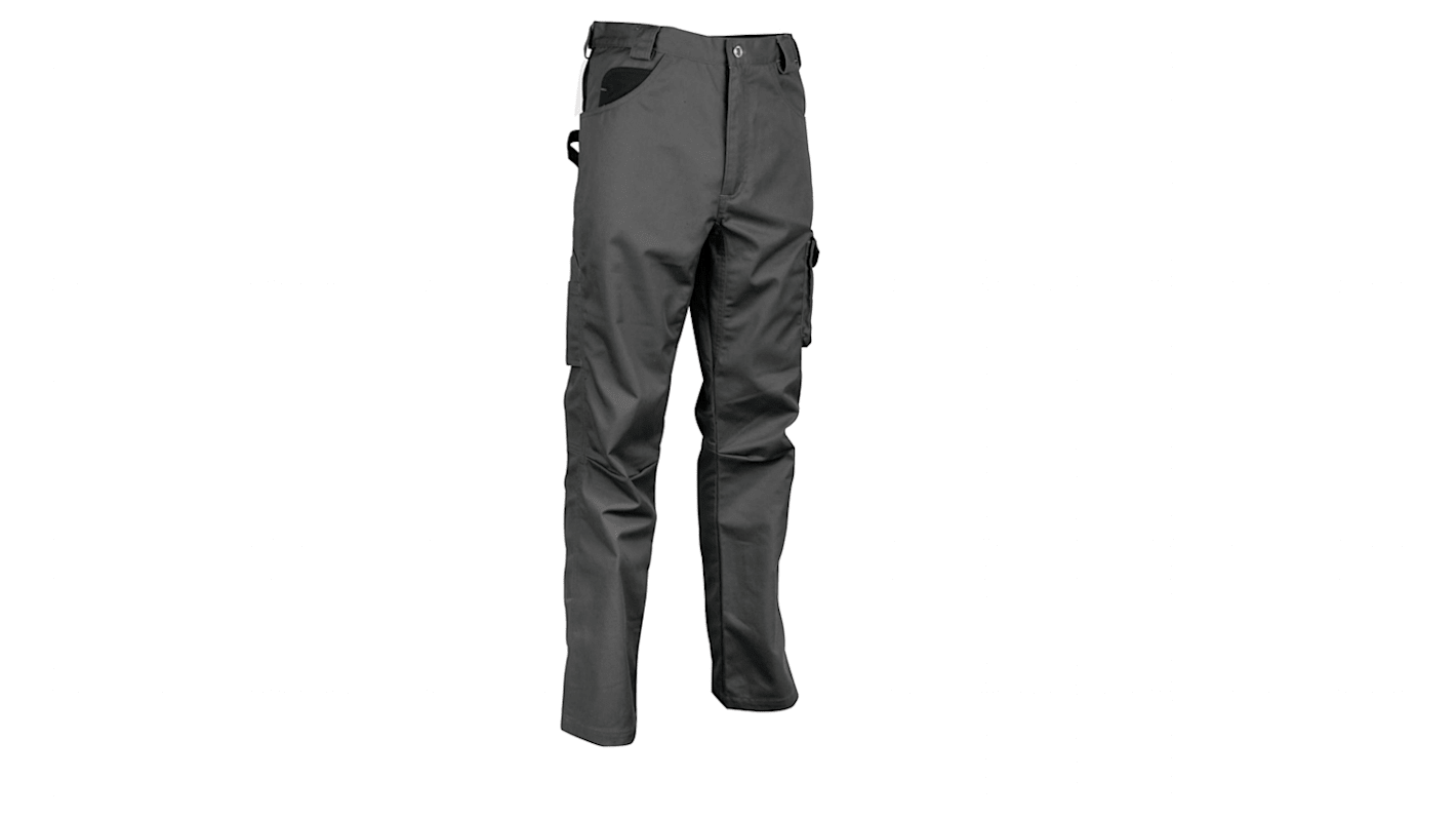 Pantaloni Antracite/Nero 40% poliestere, 60% cotone per Uomo, lunghezza 30poll Resistenza al restringimento DRILL