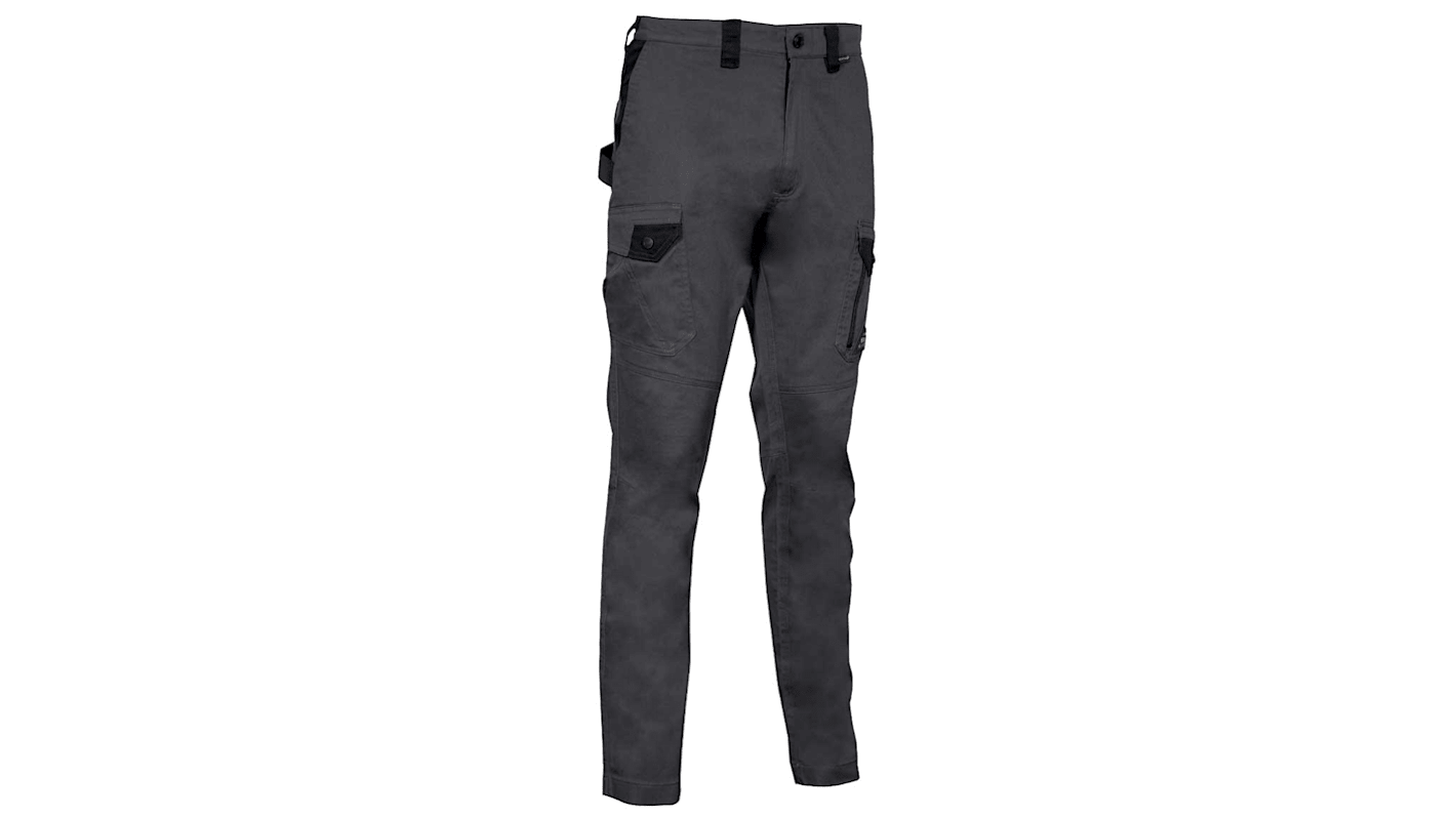 Pantaloni Antracite/Nero 3% Elastane, 37% Poliestere, 60% Cotone per Uomo, lunghezza 42poll Elasticizzato JEMBER 54poll