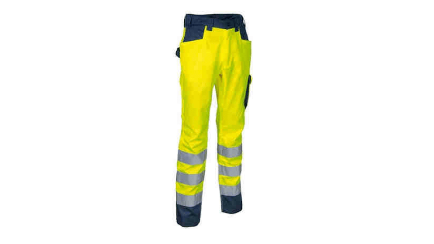 Pantaloni di col. Blu Navy/Giallo Cofra UPATA, 46poll