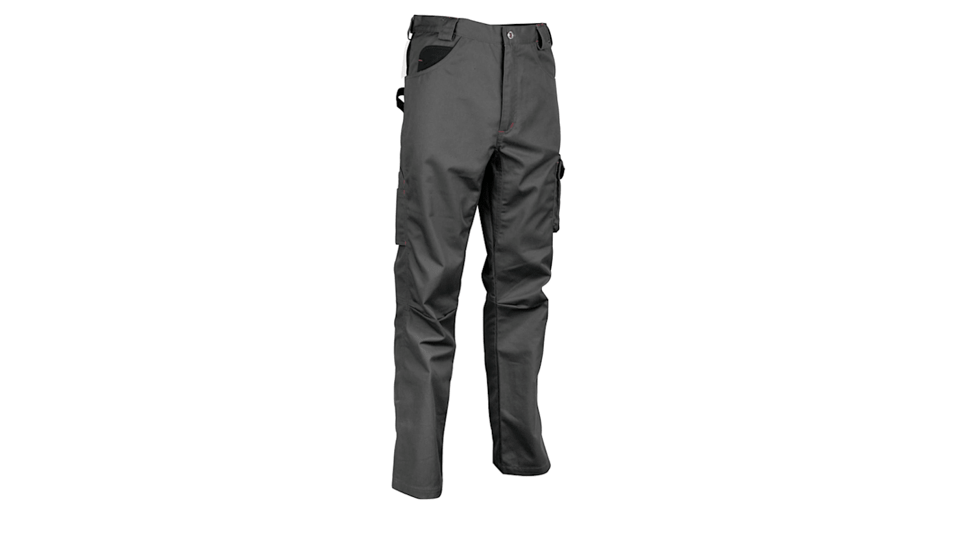 Pantaloni Antracite/Nero 40% poliestere, 60% cotone per Uomo 54, lunghezza 42poll Resistenza al restringimento