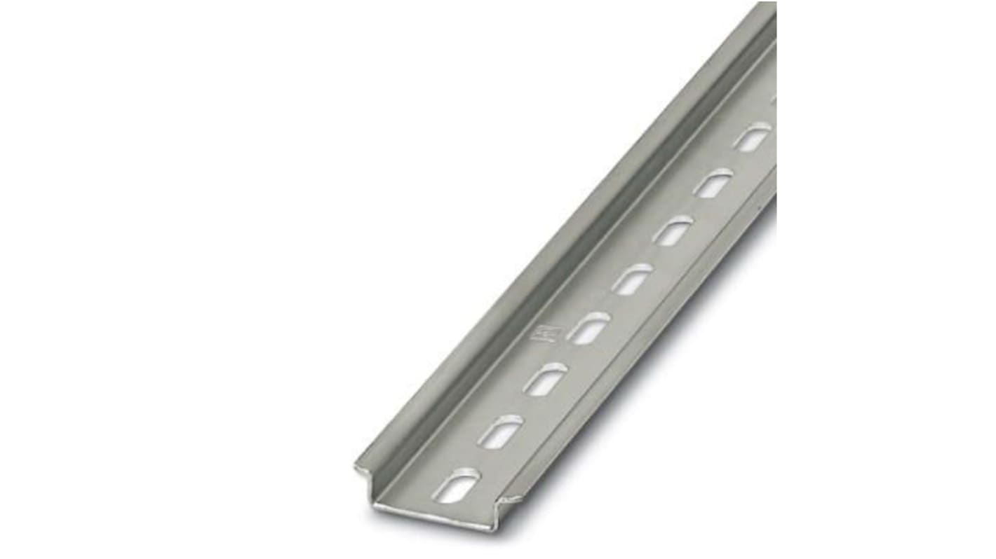 Rail DIN Phoenix Contact 2000mm x 35mm x 8mm, Perforé en Acier