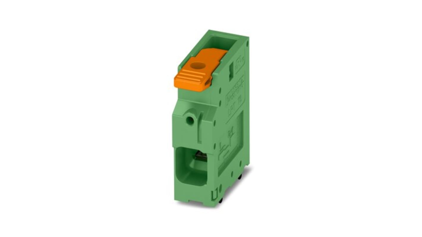 Phoenix Contact 0, LPT 16/ 1-10 Series PCB Terminal Block, 1-Contact, 10mm Pitch, PCB Mount, 1-Row, PCB Termination