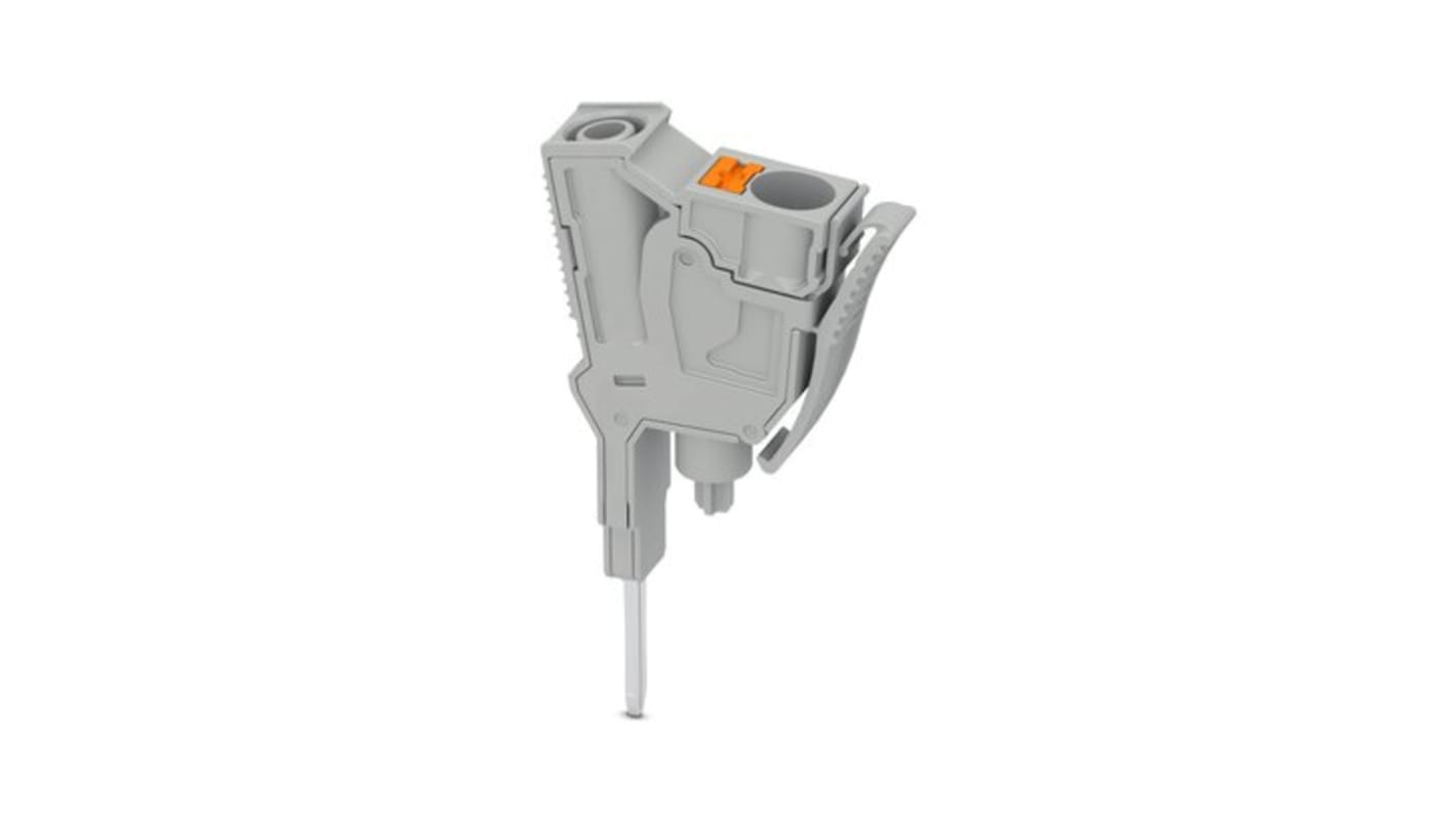 Phoenix Contact PPO-10/P Series Grey Terminal Block, 6mm², 1-Level, Push In Termination