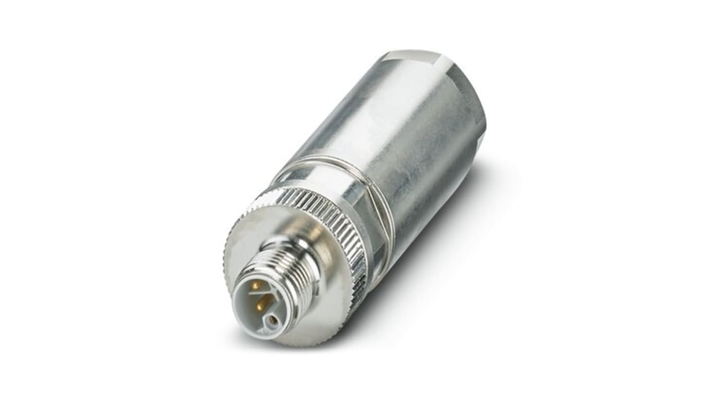 Conector circular Phoenix Contact macho serie SACC de 5 vías, montaje aéreo, IP65