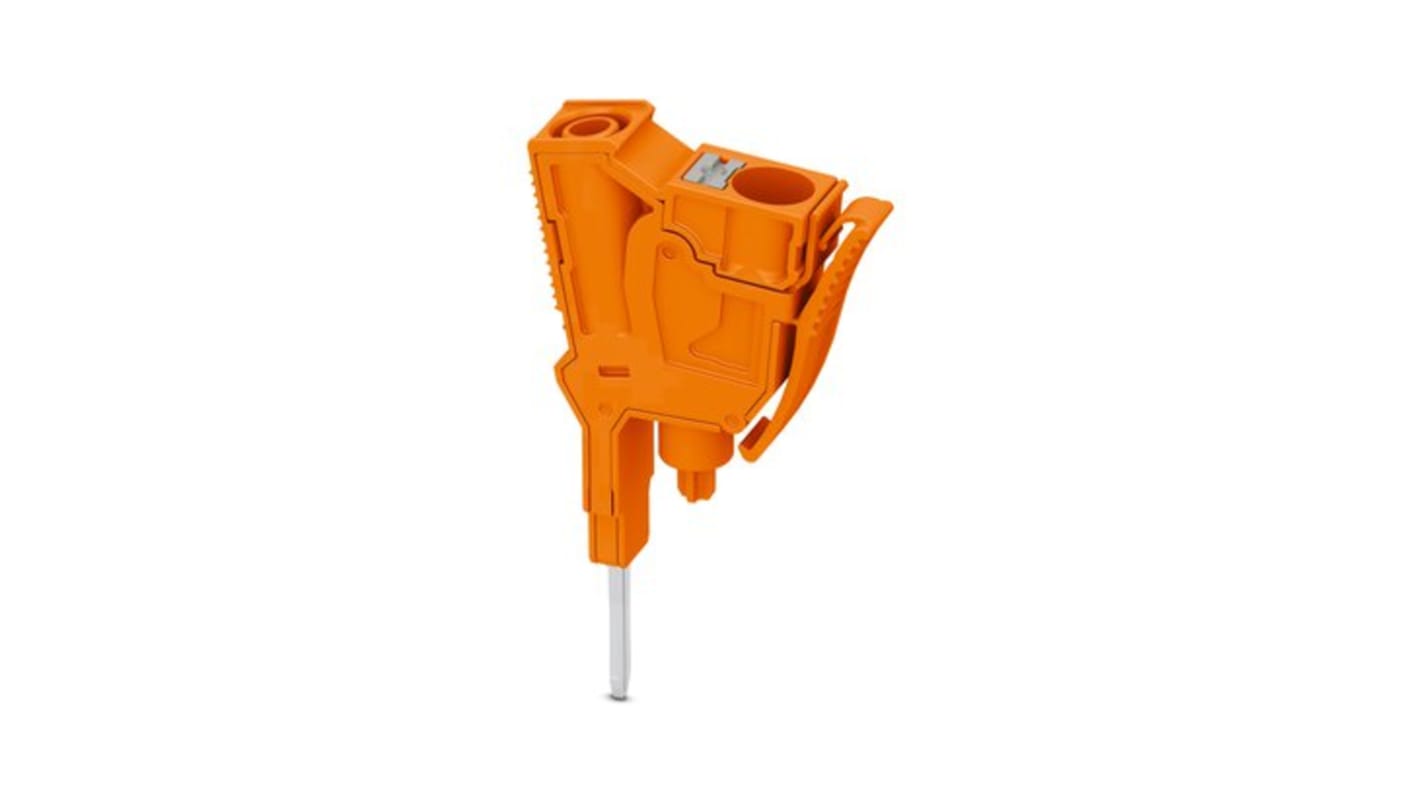 Phoenix Contact PPO-10/P Series Orange Terminal Block, 6mm², 1-Level, Push In Termination