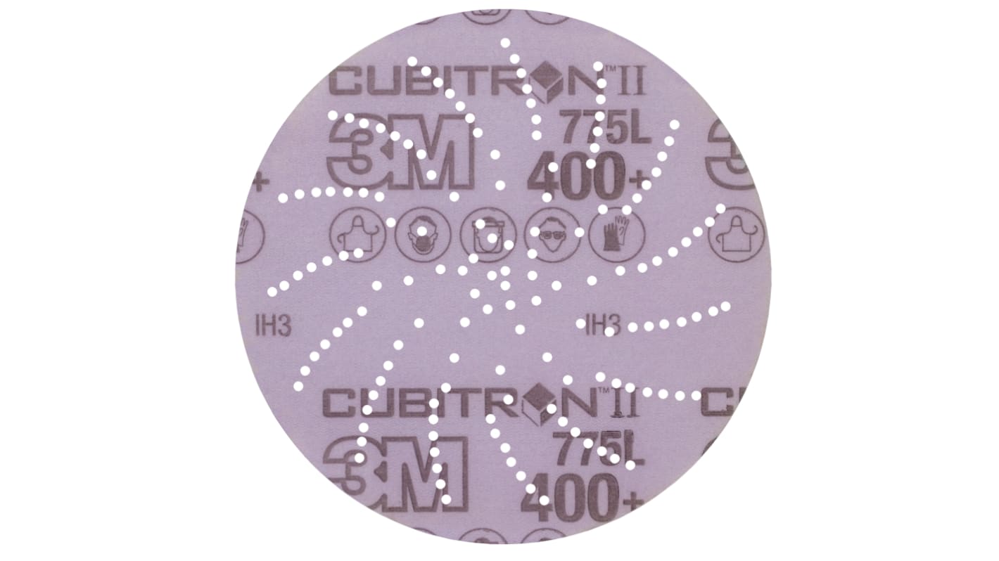 3M 3M Xtract Cubitron II Film Disc 775L Ceramic Sanding Disc, 127mm, 400+ Grade, 400+ Grit, Xtract, 50/250 in pack