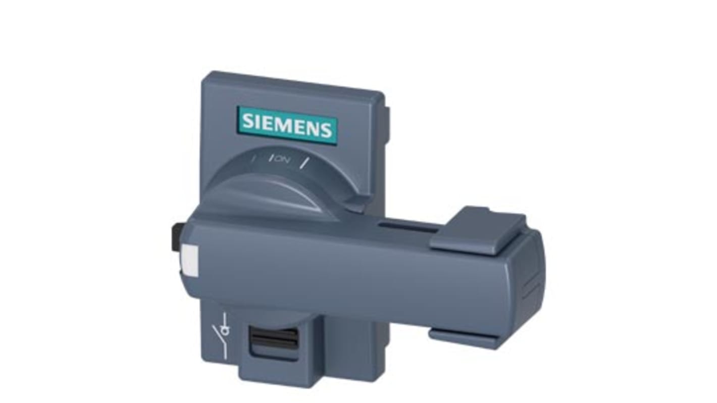 Mando giratorio Siemens, para Desconectores por conmutación. 57mm, tirador Gris 3KD