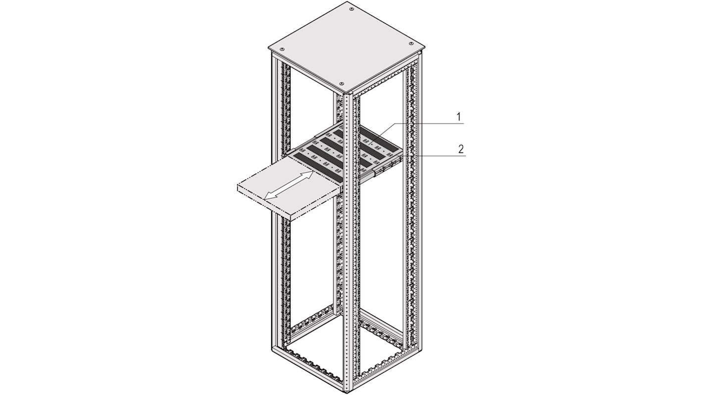 Guida nVent SCHROFF, alt. 1U Varistar CP