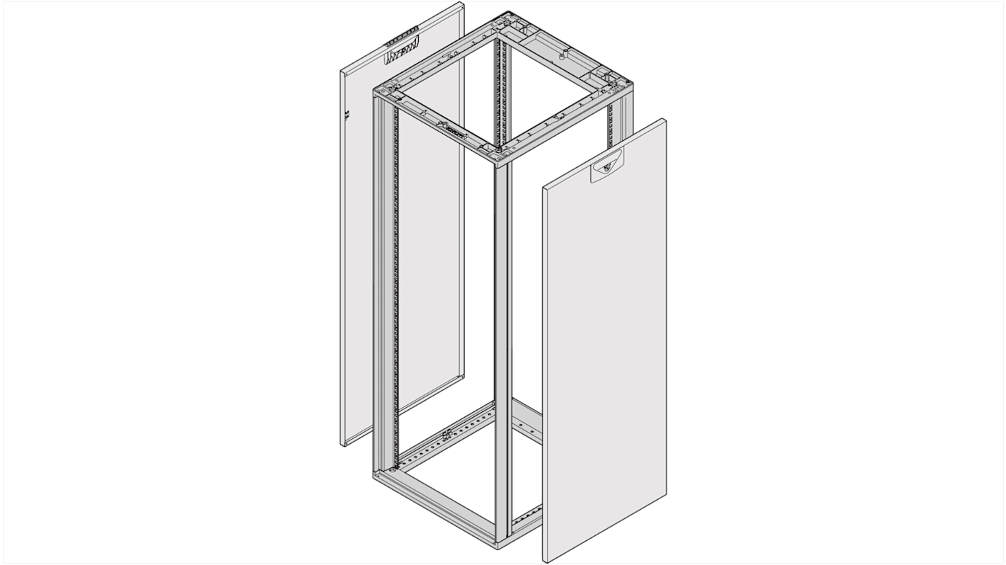 Panneau latéral 34U nVent SCHROFF, 553 x 600mm