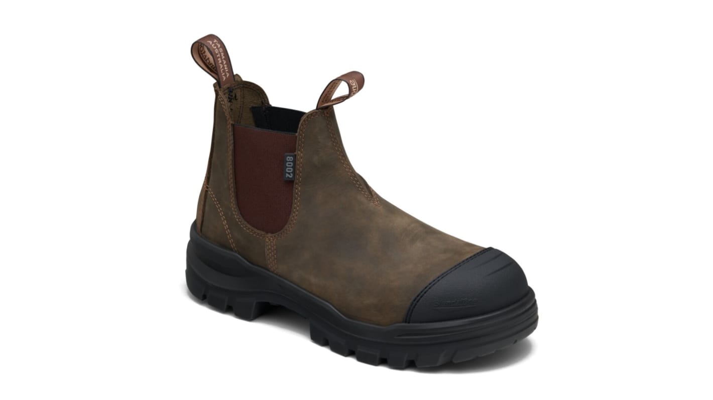 8002085 | Blundstone 8002 Unisex Brown Safety Shoes, UK 8.5, EU 42.5 | RS