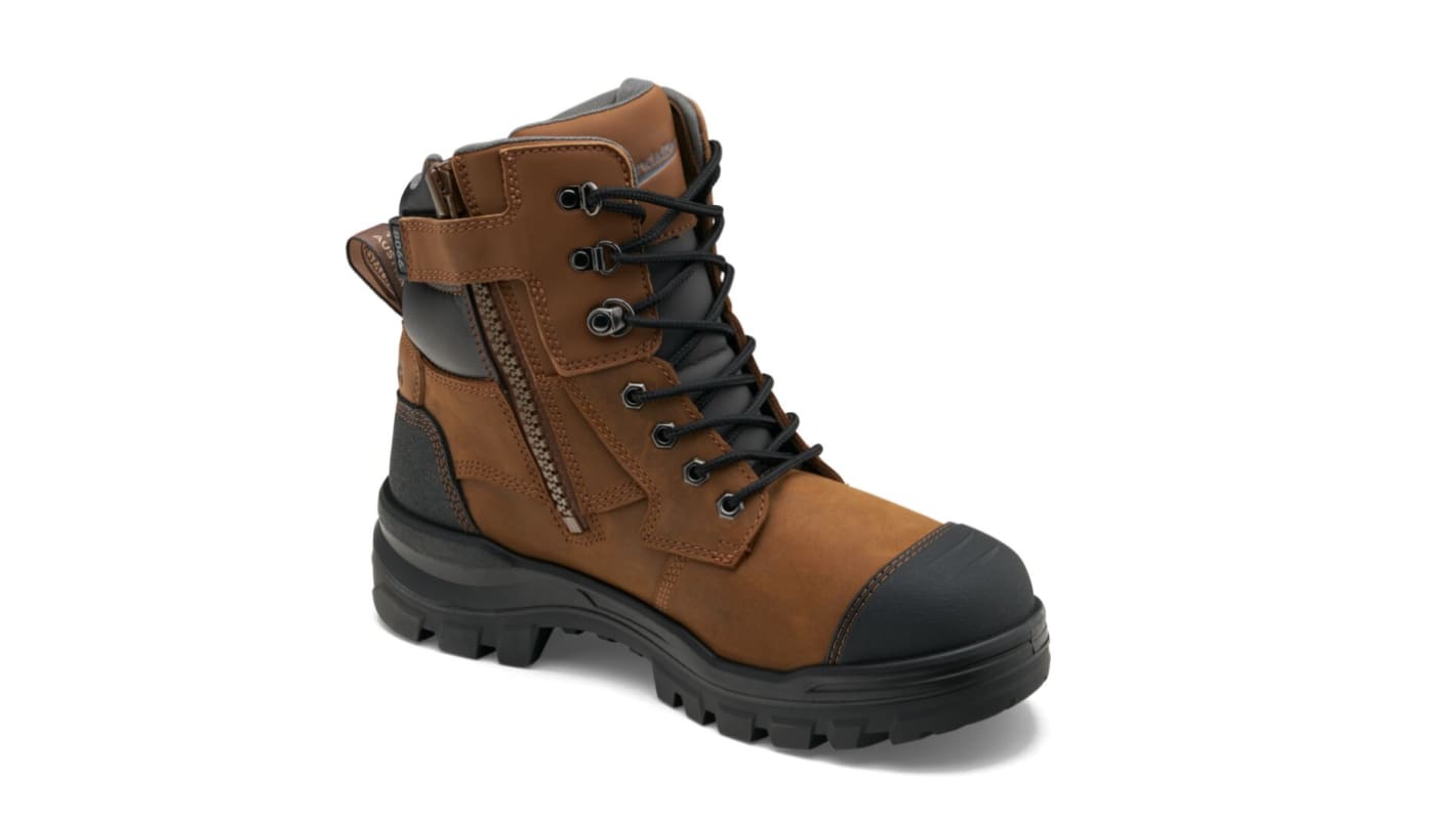 Blundstone 8066 Brown Steel Toe Capped Unisex Safety Boot, UK 6, EU 39