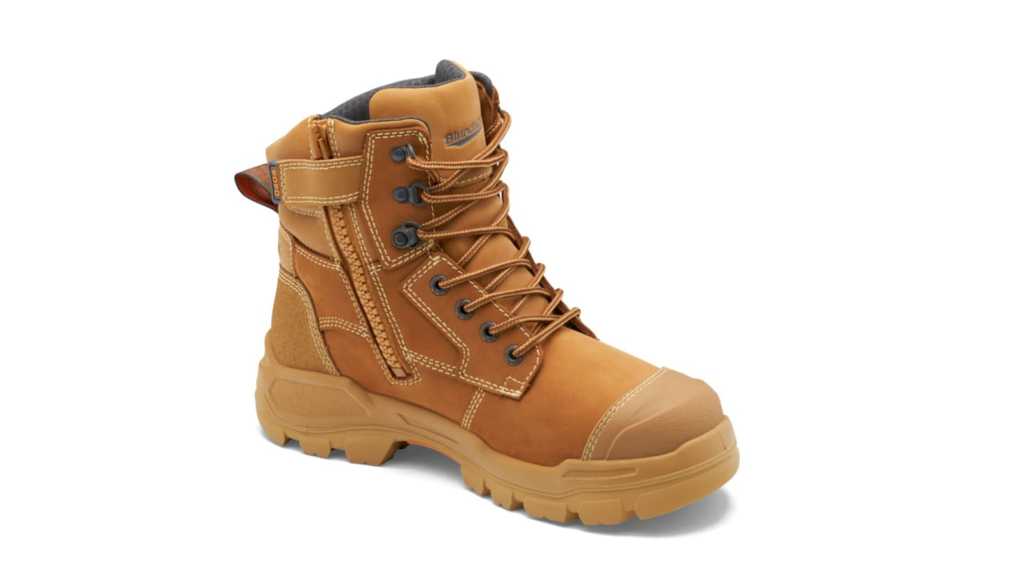 Blundstone 9090 Wheat Steel Toe Capped Unisex Safety Boots, UK 9.5, EU 43.5