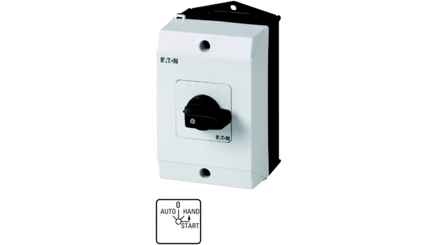 Interruttore Cam Eaton serie Eaton Moeller Series T0 207095 T0-2-15907/I1, 3 posizioni, 20A, 690V ca