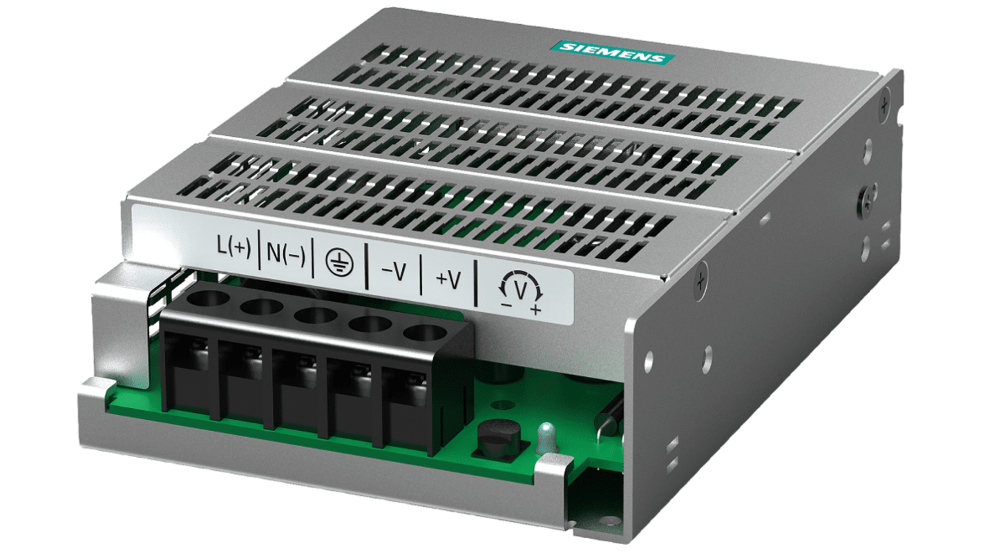 Fuente de alimentación conmutada Siemens serie 6EP1331, 24V dc, 2.2A, 50W, Montaje en carril DIN