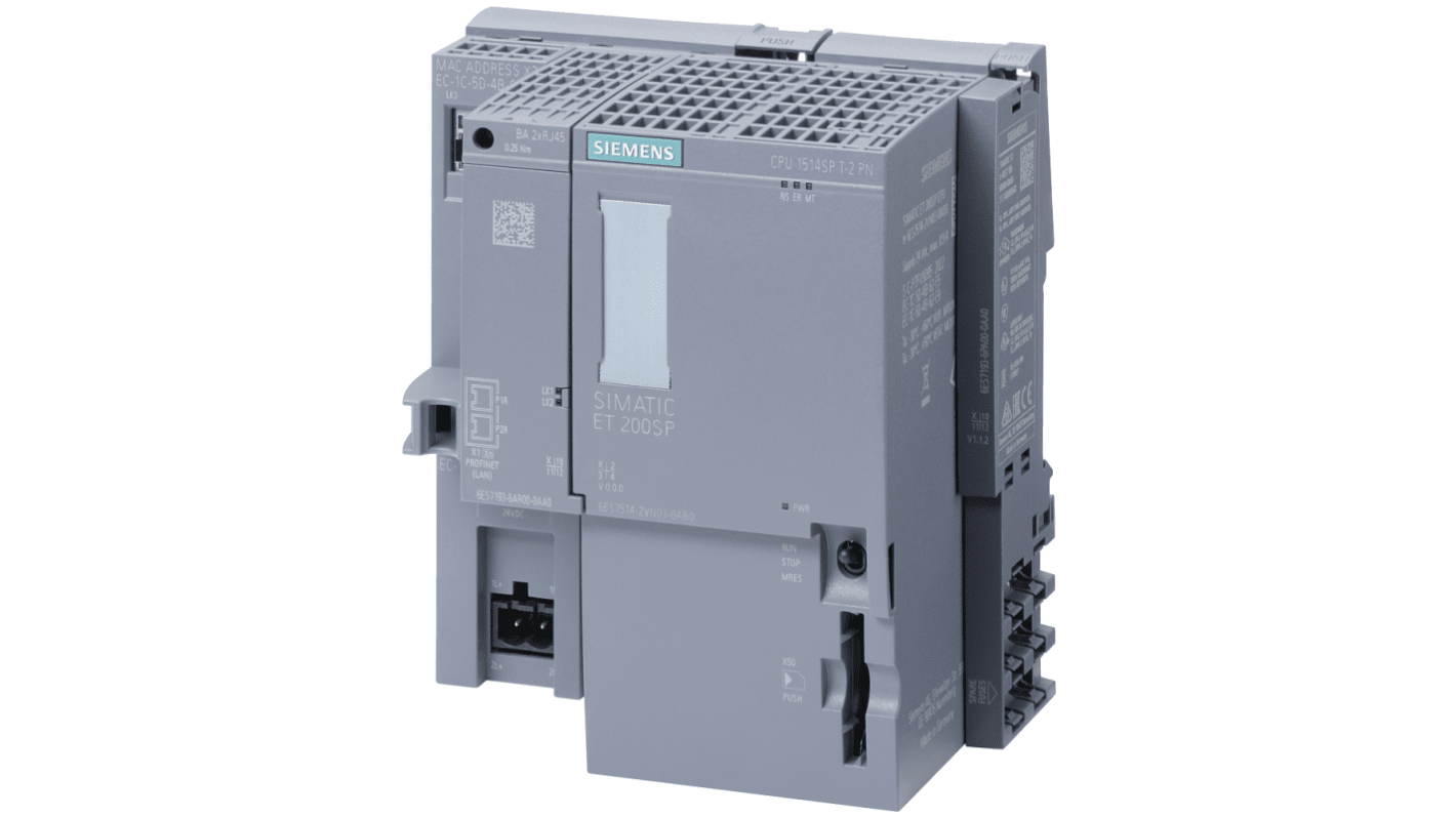 Siemens SIMATIC Series PLC CPU for Use with ET 200SP, 24 V Supply, Both Analog and Digital Output, 20-Input
