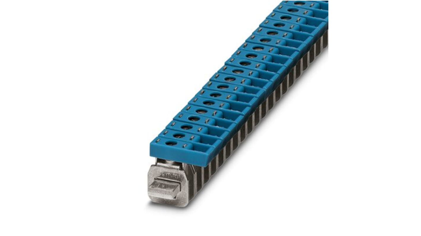 Phoenix Contact AKG 4 BU-EX Series Blue Terminal Block, 4mm², 1-Level, Screw Termination