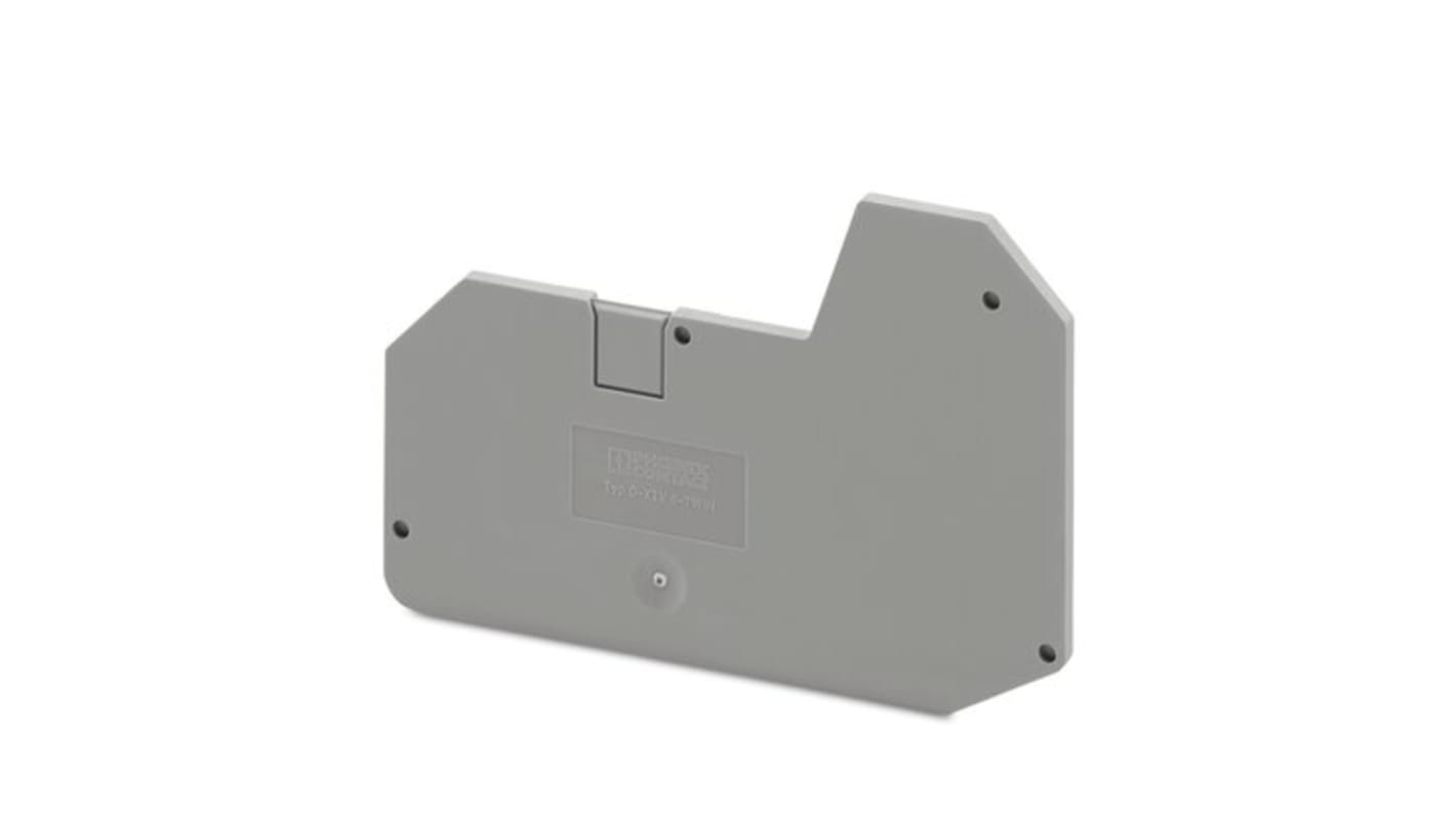 Phoenix Contact D-XTV 6-TWIN Series End Cover for Use with DIN Rail Terminal Blocks