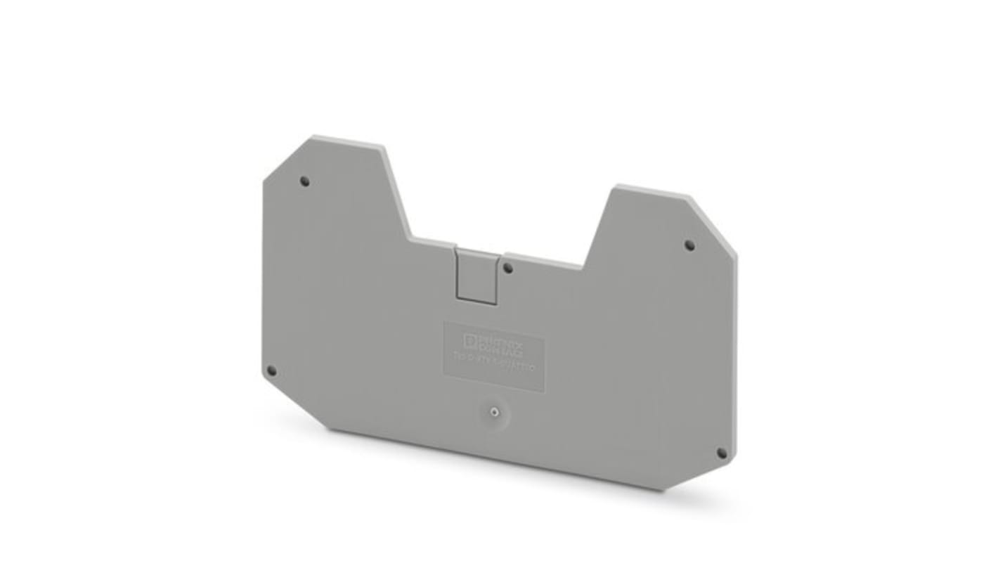 Phoenix Contact D-XTV 6-QUATTRO Series End Cover for Use with DIN Rail Terminal Blocks