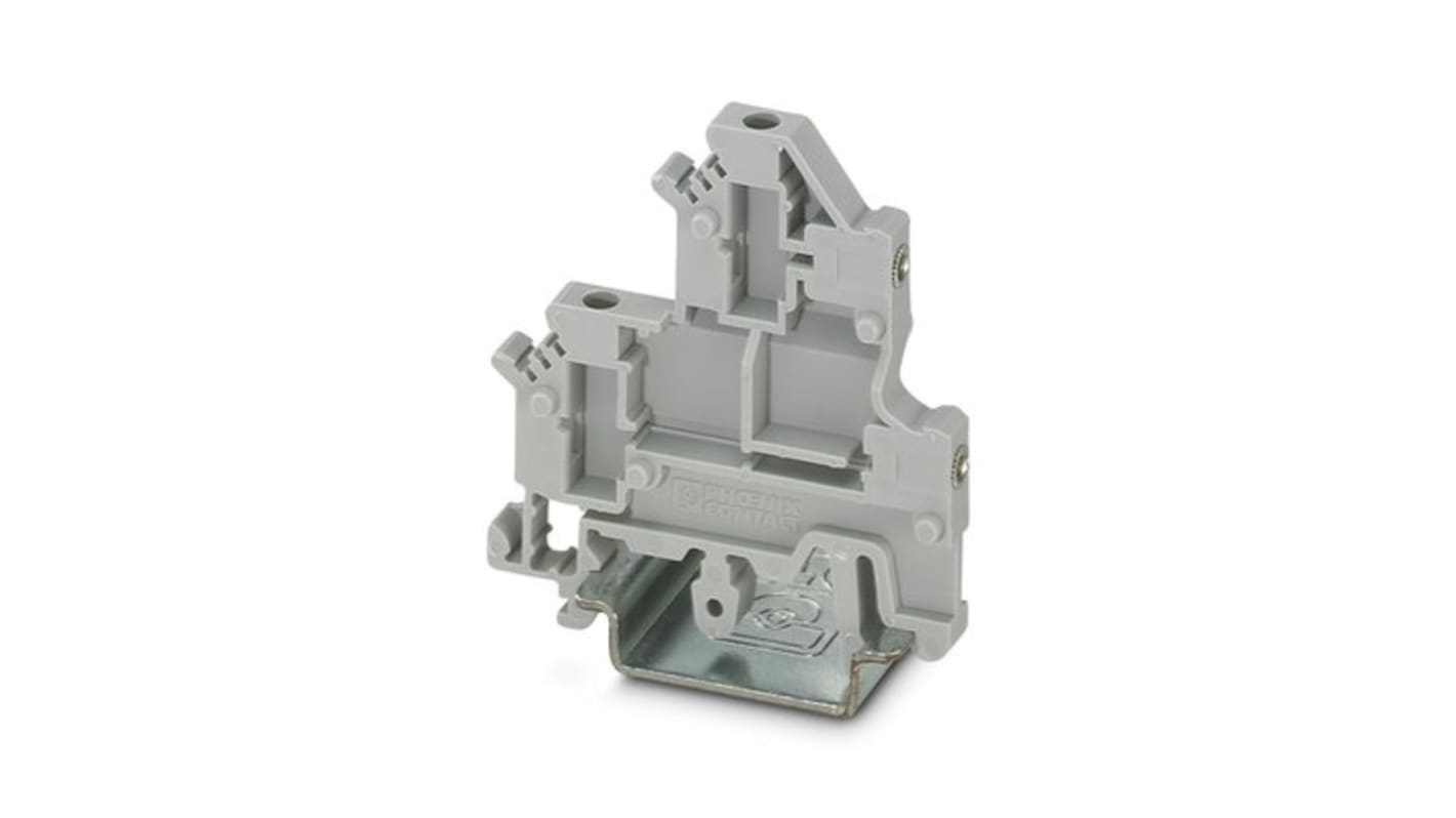 Phoenix Contact UKK 3-MSTB-5.08-F Series Grey Double Level Terminal Block, 0.2mm², Double-Level, Screw Termination