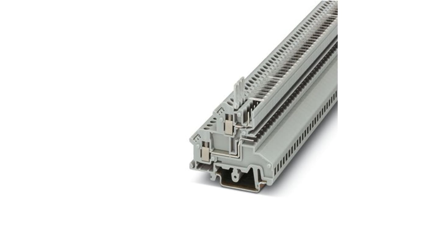 Phoenix Contact UKK 3-MSTBVH-5.08 Series Grey Double Level Terminal Block, 0.2mm², Double-Level, Plug In, Screw