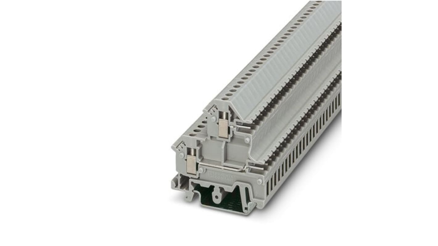 Phoenix Contact UKK 3-MSTB-5.08 AU32L Series Grey Double Level Terminal Block, 0.2mm², Double-Level, Plug In, Screw