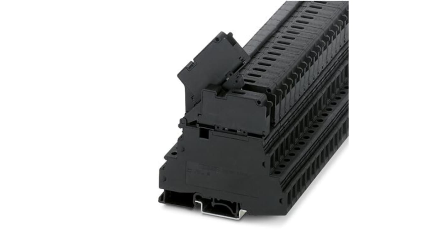 Phoenix Contact UKK 5-HESI (6.3X32) Series Black Modular Terminal Block, 4mm², 1-Level, Screw Termination