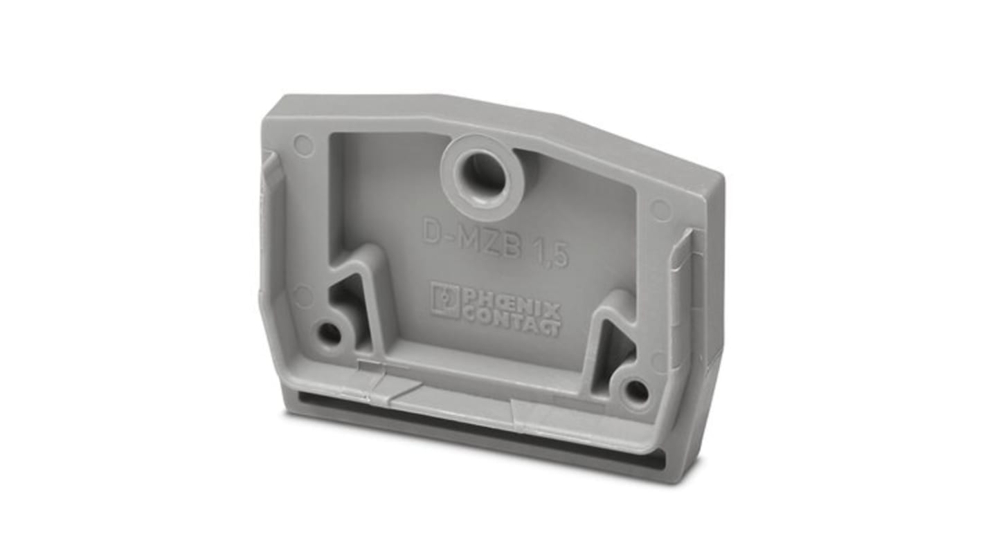 Phoenix Contact D-MZB 1.5 Series End Cover for Use with DIN Rail Terminal Blocks