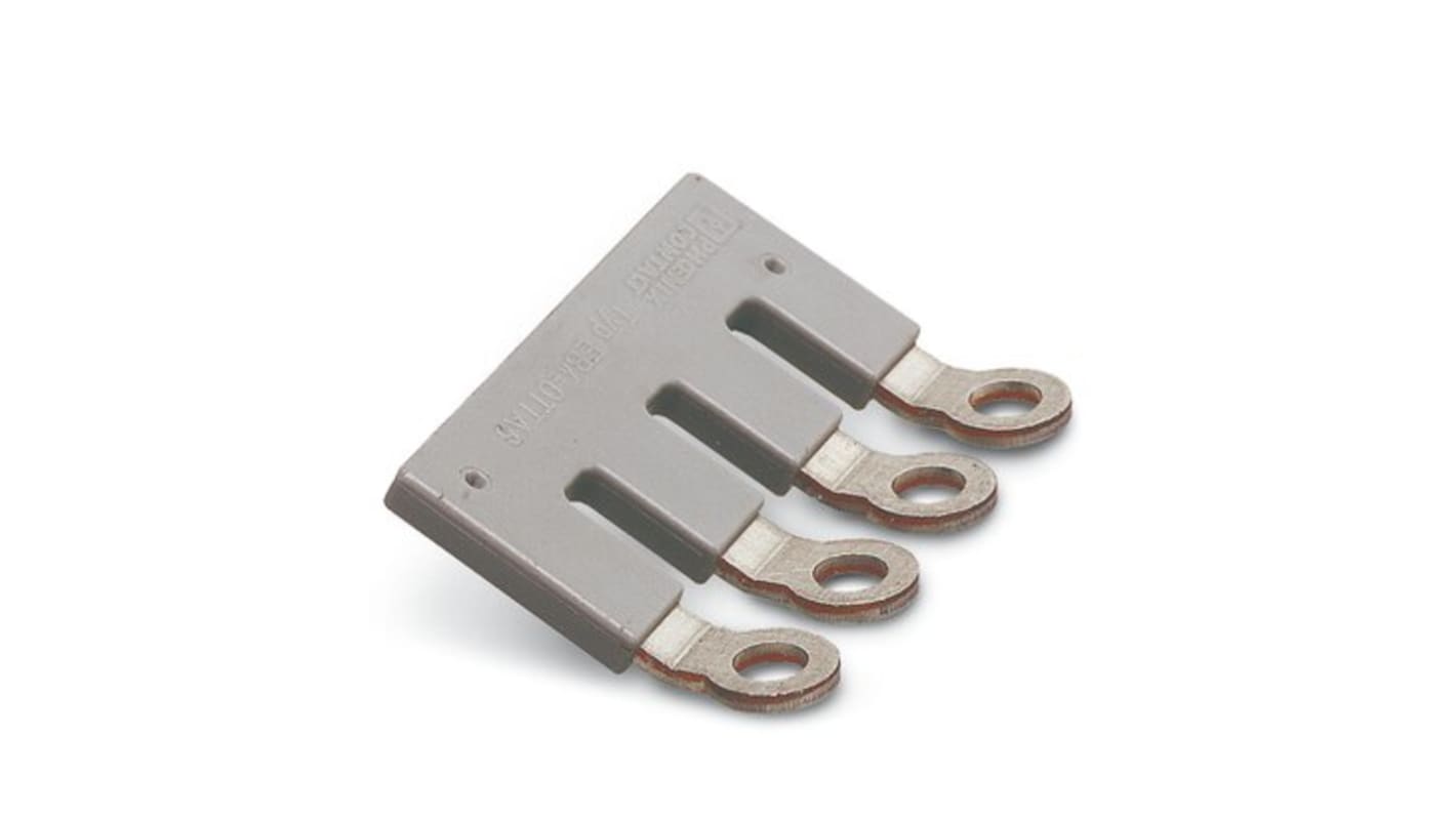 Phoenix Contact EB 4-OTTA 6 Series Insertion Bridge for Use with DIN Rail Terminal Blocks