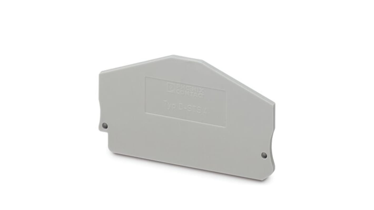 Phoenix Contact D-STS 4 Series End Cover for Use with DIN Rail Terminal Blocks
