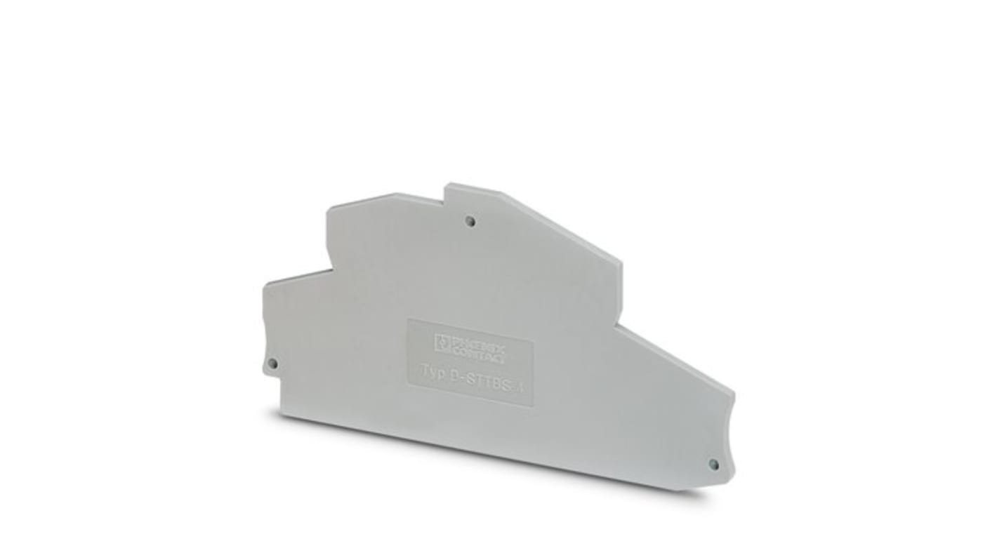 Phoenix Contact D-STTBS 4 Series End Cover for Use with DIN Rail Terminal Blocks
