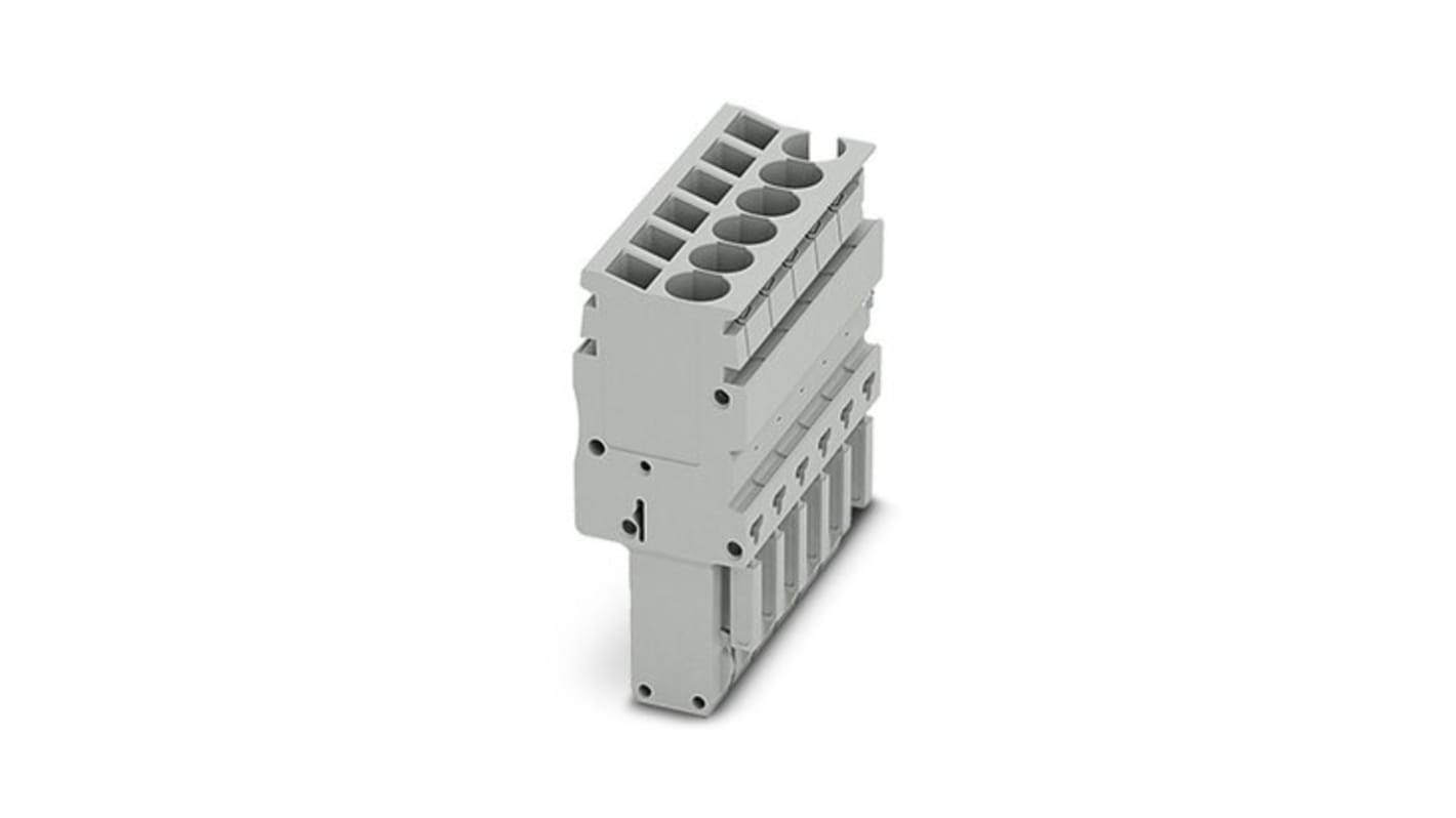 Phoenix Contact SP-H 2.5/ 6 Series Terminal Plug for Use with Din Rail, 24A