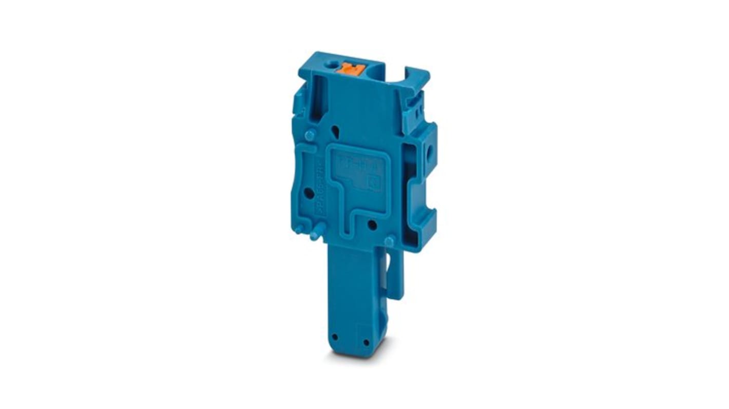 Phoenix Contact PP-H 4/ 1-R BU Series Terminal Plug for Use with Din Rail, 32A