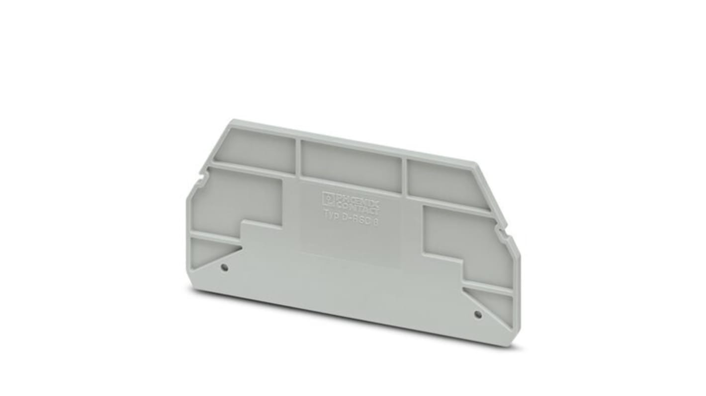 Phoenix Contact D-RSC 6 E Series End Cover for Use with DIN Rail Terminal Blocks