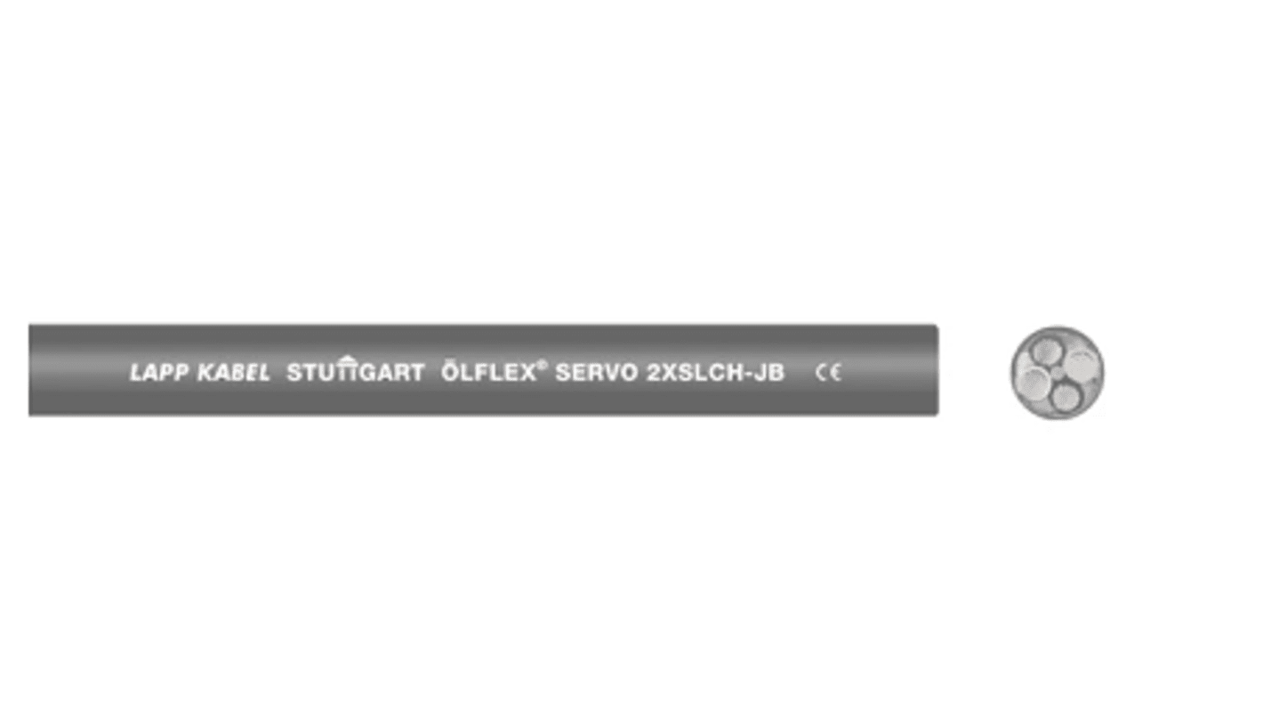 Lapp 2XSLCH-JB Servo Steuerkabel, 4-adrig x 4 mm Schwarz, 100m, 14 und 22 AWG